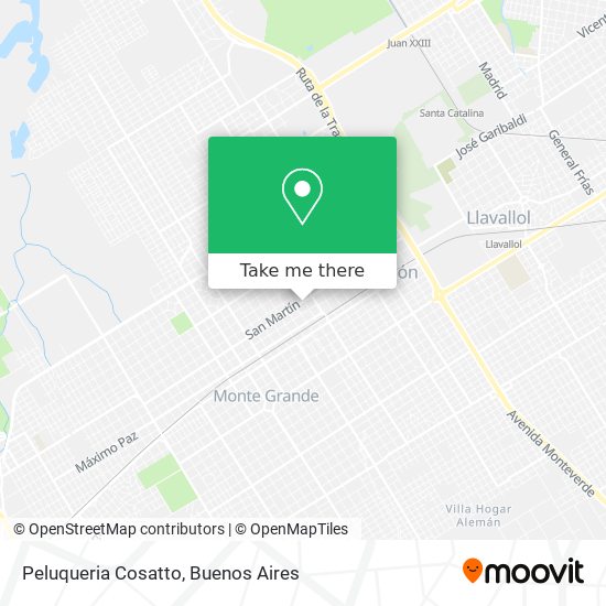 Peluqueria Cosatto map