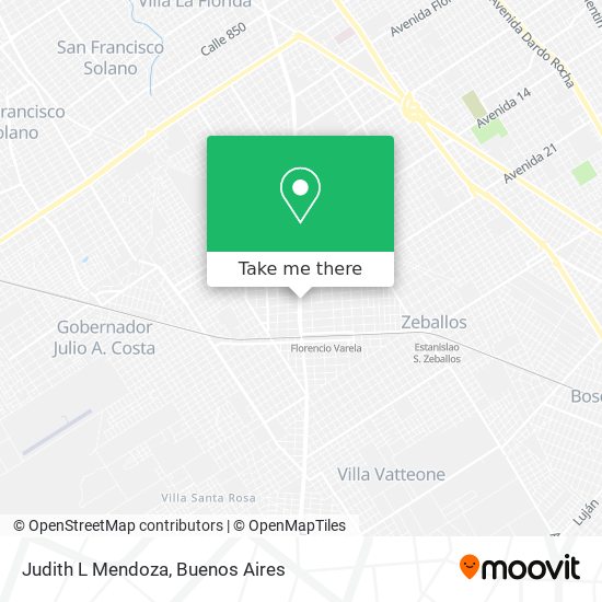 Judith L Mendoza map