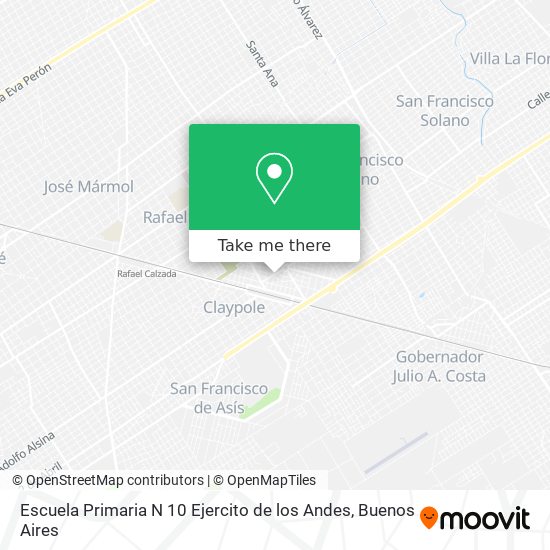 Escuela Primaria N 10 Ejercito de los Andes map