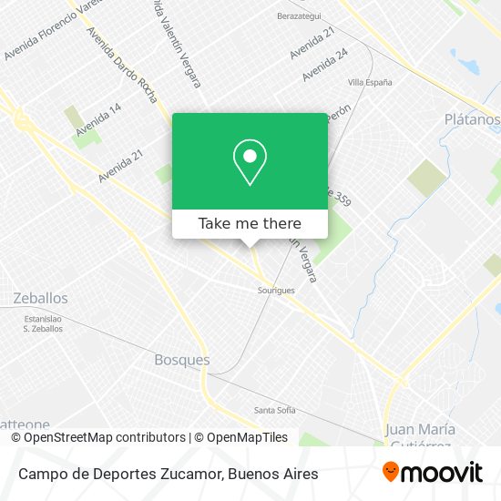 Campo de Deportes Zucamor map