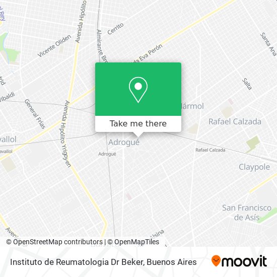 Instituto de Reumatologia Dr Beker map