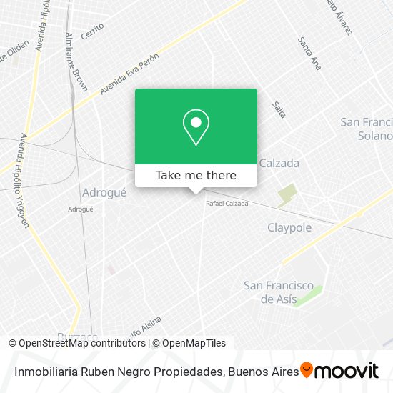 Inmobiliaria Ruben Negro Propiedades map