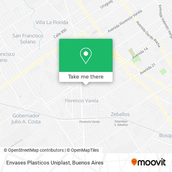 Envases Plasticos Uniplast map