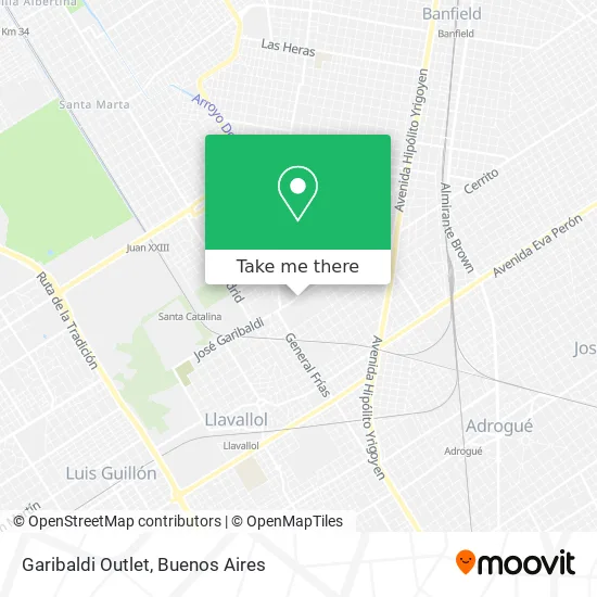 Garibaldi Outlet map