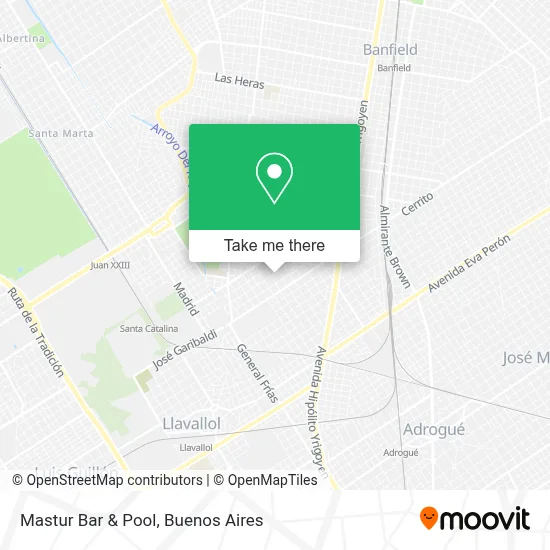 Mastur Bar & Pool map