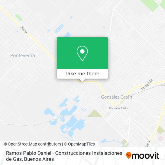 Ramos Pablo Daniel - Construcciones Instalaciones de Gas map
