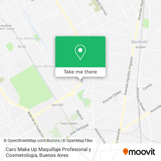 Mapa de Caro Make Up Maquillaje Profesional y Cosmetologia