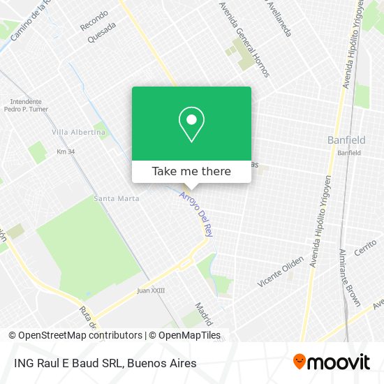 ING Raul E Baud SRL map