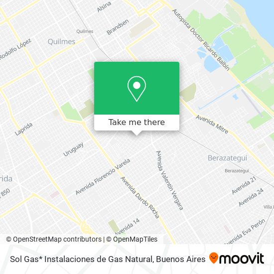 Sol Gas* Instalaciones de Gas Natural map