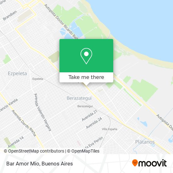 Bar Amor Mio map