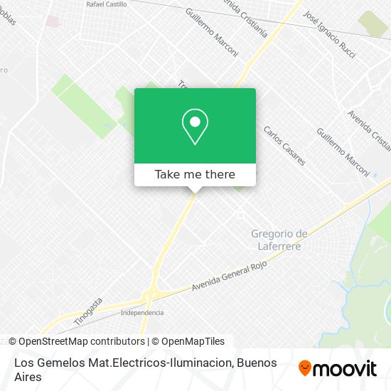 Los Gemelos Mat.Electricos-Iluminacion map