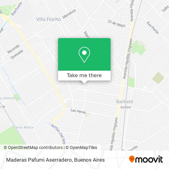 Mapa de Maderas Pafumi Aserradero