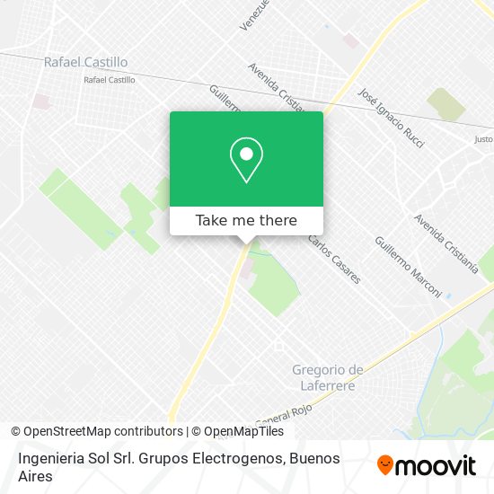 Mapa de Ingenieria Sol Srl. Grupos Electrogenos