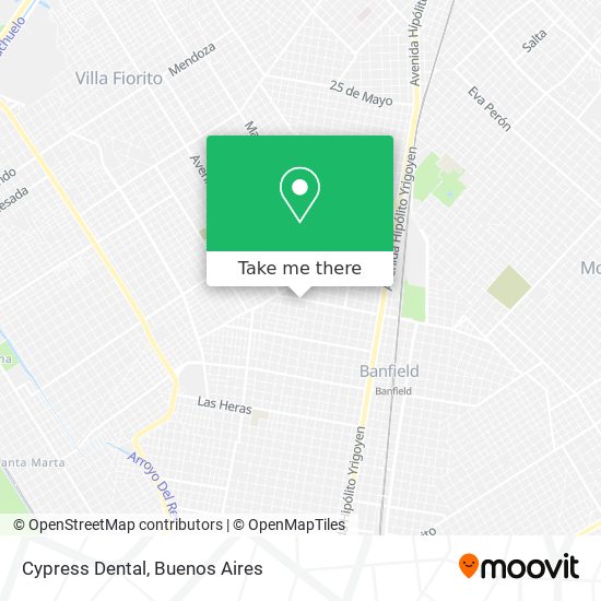 Mapa de Cypress Dental