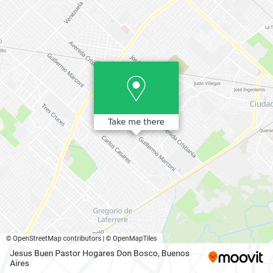 Jesus Buen Pastor Hogares Don Bosco map