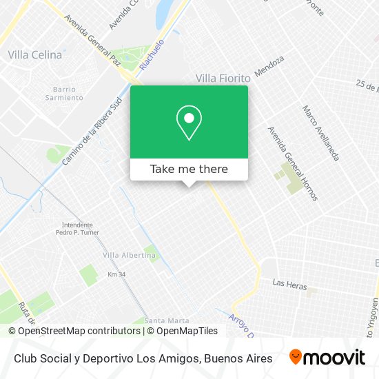 Mapa de Club Social y Deportivo Los Amigos