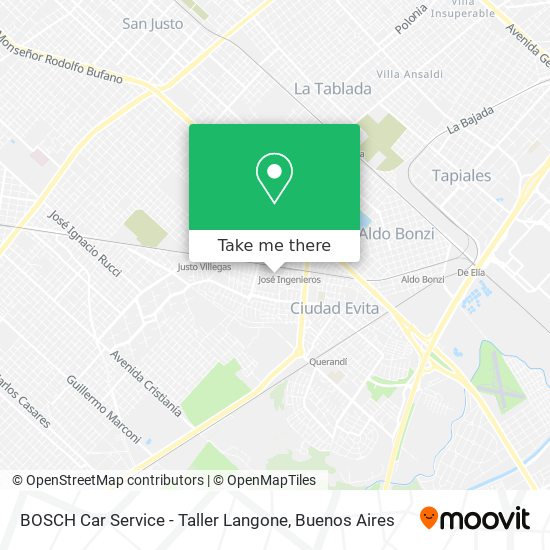 BOSCH Car Service - Taller Langone map