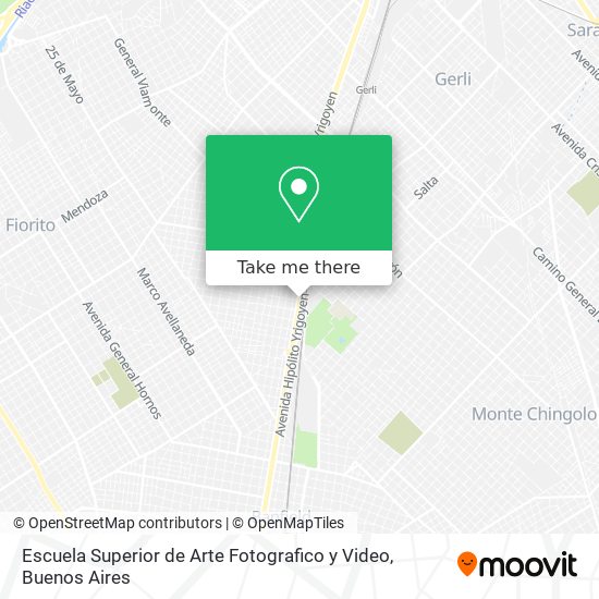 Escuela Superior de Arte Fotografico y Video map