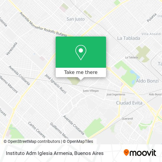 Instituto Adm Iglesia Armenia map