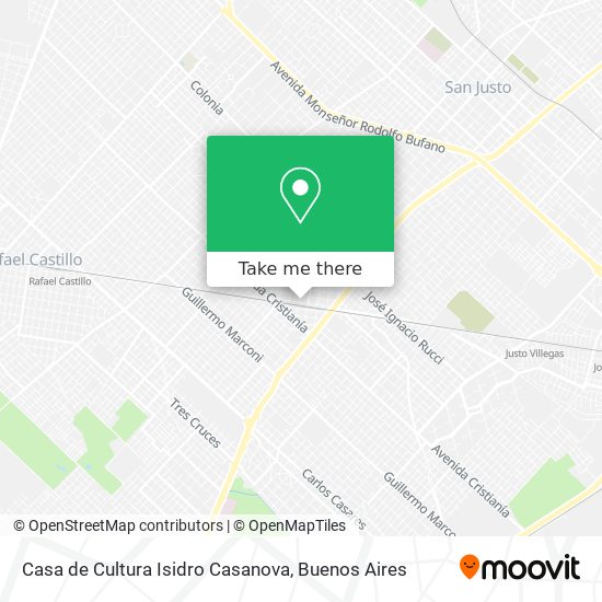 Mapa de Casa de Cultura Isidro Casanova