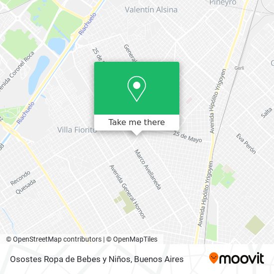 Osostes Ropa de Bebes y Niños map