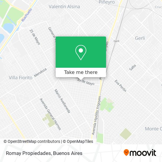 Romay Propiedades map