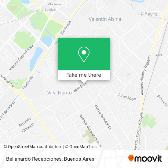 Bellanardo Recepciones map