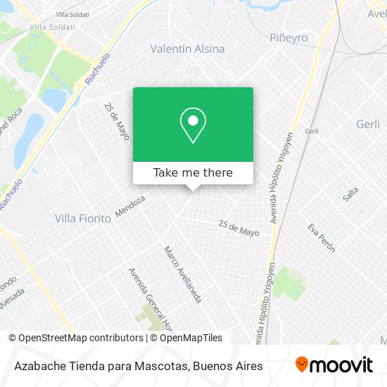 Mapa de Azabache Tienda para Mascotas