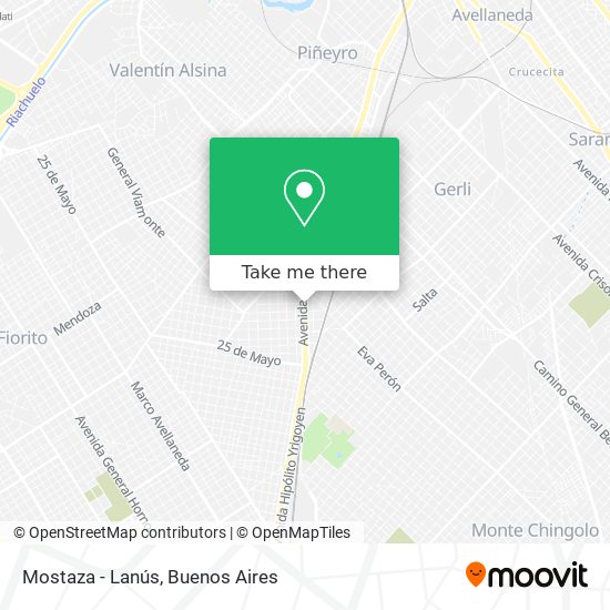 Mostaza - Lanús map