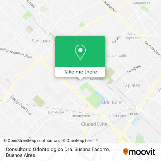 Consultorio Odontologico Dra. Susana Facorro map