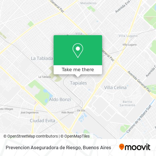 Prevencion Aseguradora de Riesgo map