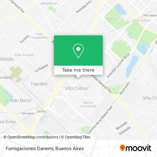 Fumigaciones Danemi map