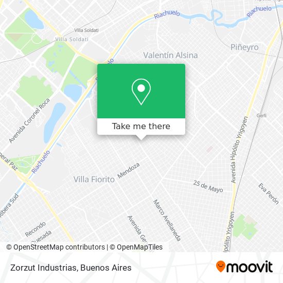 Zorzut Industrias map