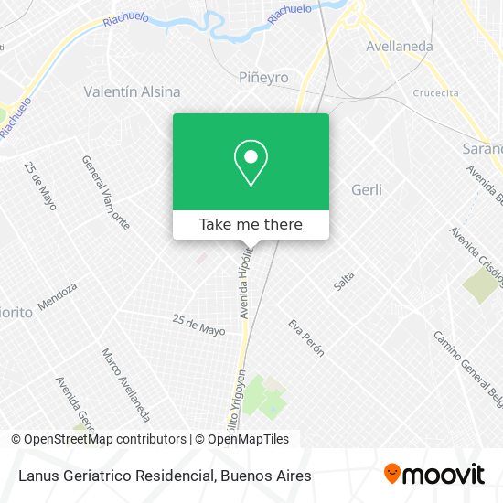 Lanus Geriatrico Residencial map