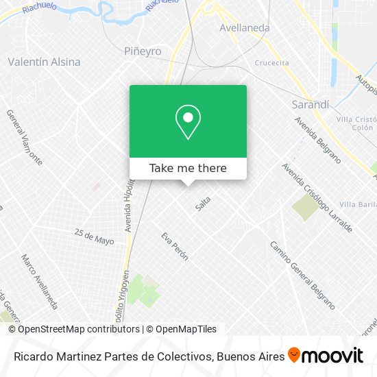 Ricardo Martinez Partes de Colectivos map