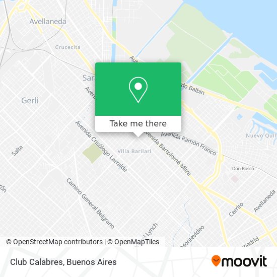 Club Calabres map