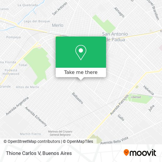 Thione Carlos V map