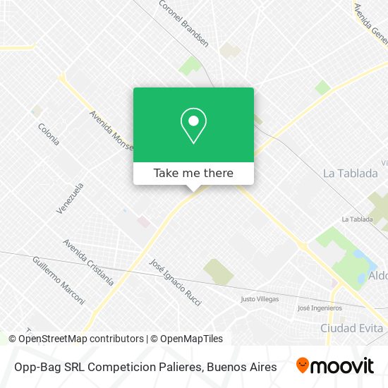 Mapa de Opp-Bag SRL Competicion Palieres