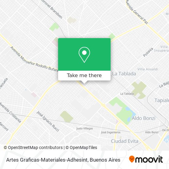 Artes Graficas-Materiales-Adhesint map