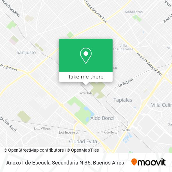 Anexo I de Escuela Secundaria N 35 map