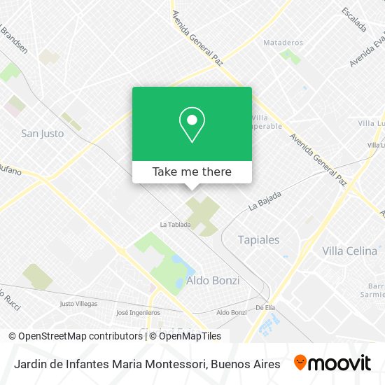 Jardin de Infantes Maria Montessori map