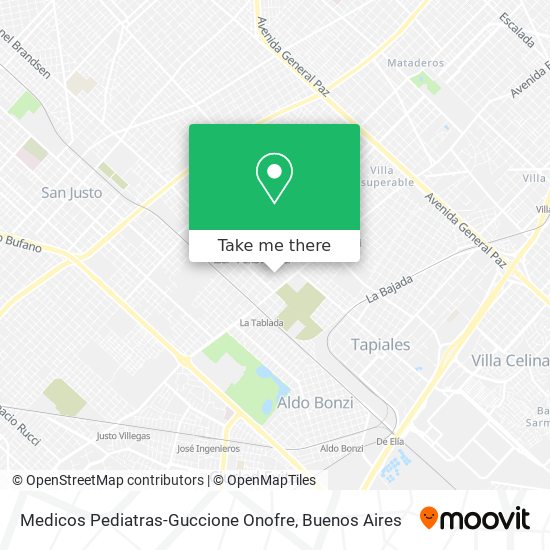 Medicos Pediatras-Guccione Onofre map