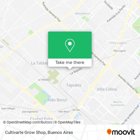 Mapa de Cultivarte Grow Shop