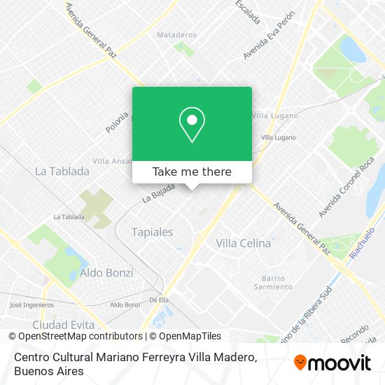 Centro Cultural Mariano Ferreyra Villa Madero map