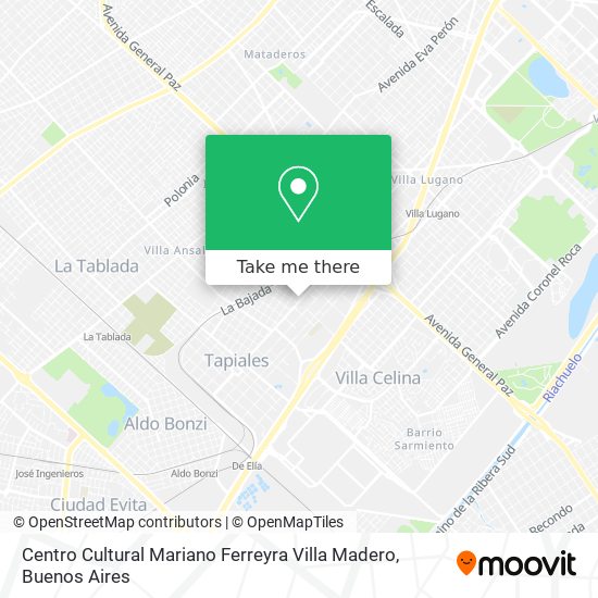 Mapa de Centro Cultural Mariano Ferreyra Villa Madero