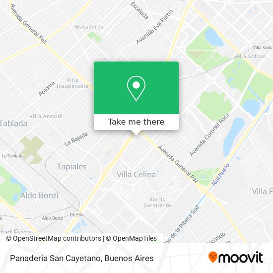 Mapa de Panaderia San Cayetano