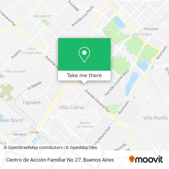 Mapa de Centro de Acción Familiar No 27