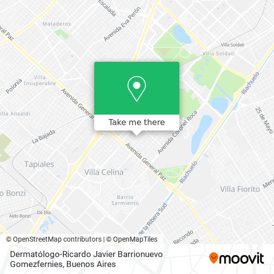 Mapa de Dermatólogo-Ricardo Javier Barrionuevo Gomezfernies