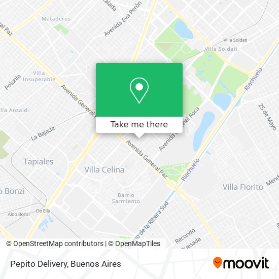 Pepito Delivery map