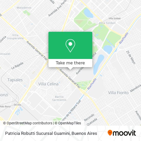 Patricia Robutti Sucursal Guamini map